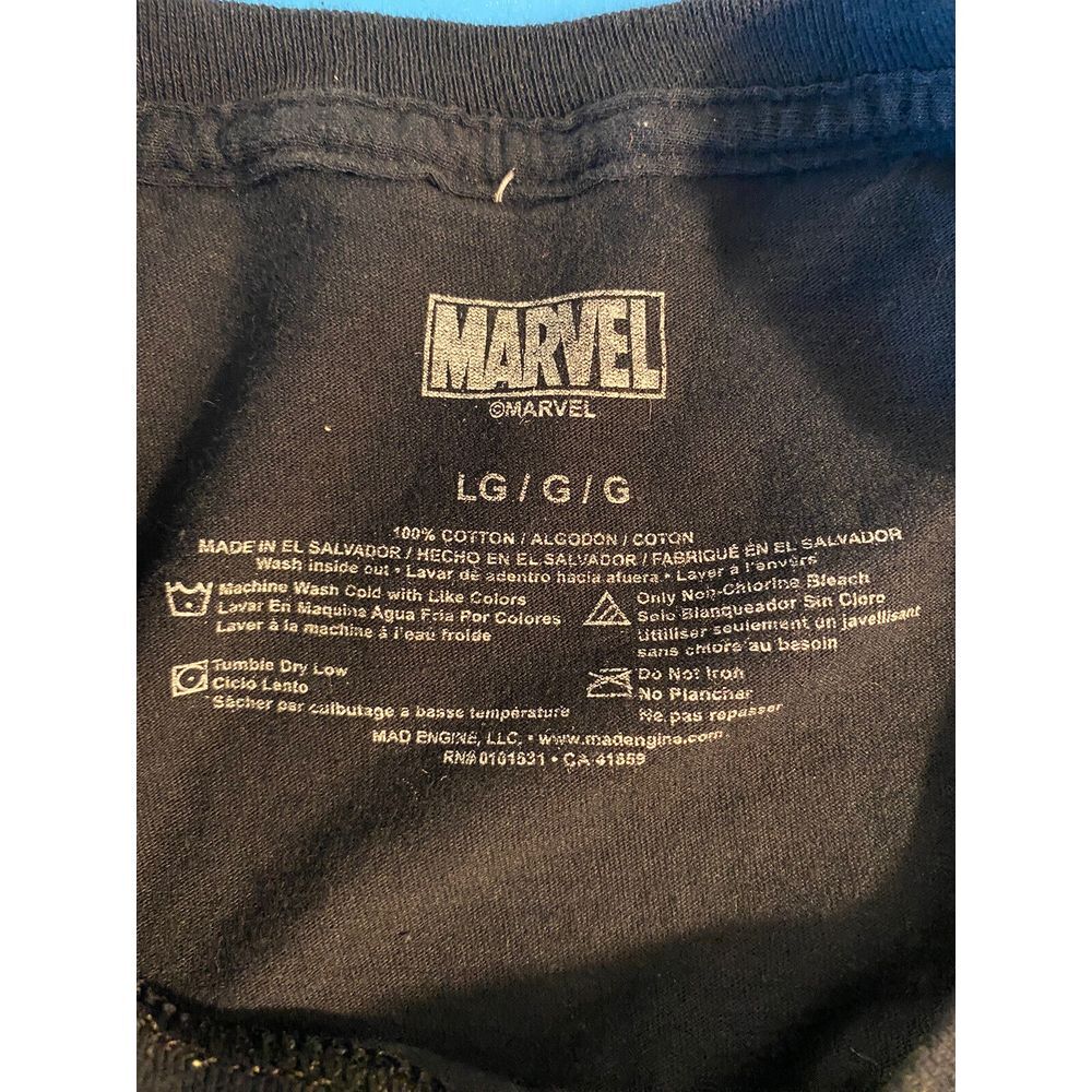 Marvel Men Graphic Print Deadpool X Loki Black T shirt Size L Large Short Sleeve - Picture 5 of 8